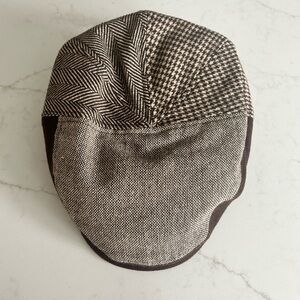Levi’s Dockers NWT Patchwork Newsboy-Cabbie Hat with Ear Flaps